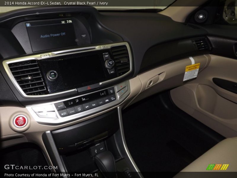 Crystal Black Pearl / Ivory 2014 Honda Accord EX-L Sedan