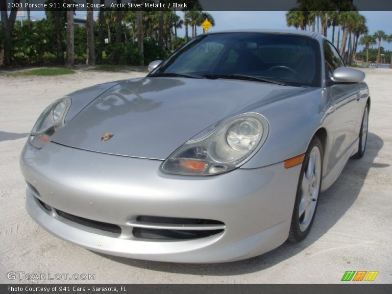 Arctic Silver Metallic / Black 2001 Porsche 911 Carrera Coupe