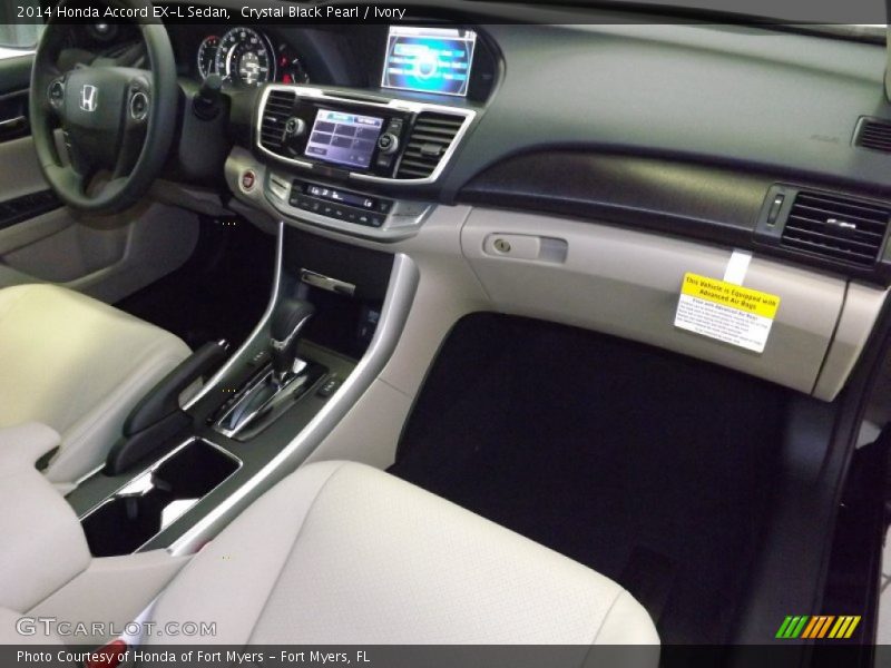 Crystal Black Pearl / Ivory 2014 Honda Accord EX-L Sedan