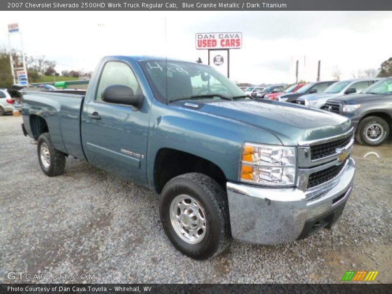 Blue Granite Metallic / Dark Titanium 2007 Chevrolet Silverado 2500HD Work Truck Regular Cab