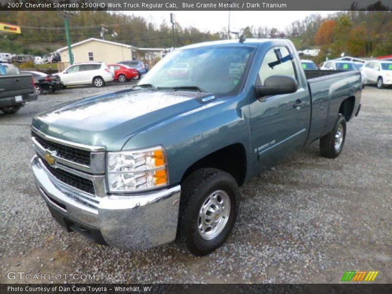 Blue Granite Metallic / Dark Titanium 2007 Chevrolet Silverado 2500HD Work Truck Regular Cab