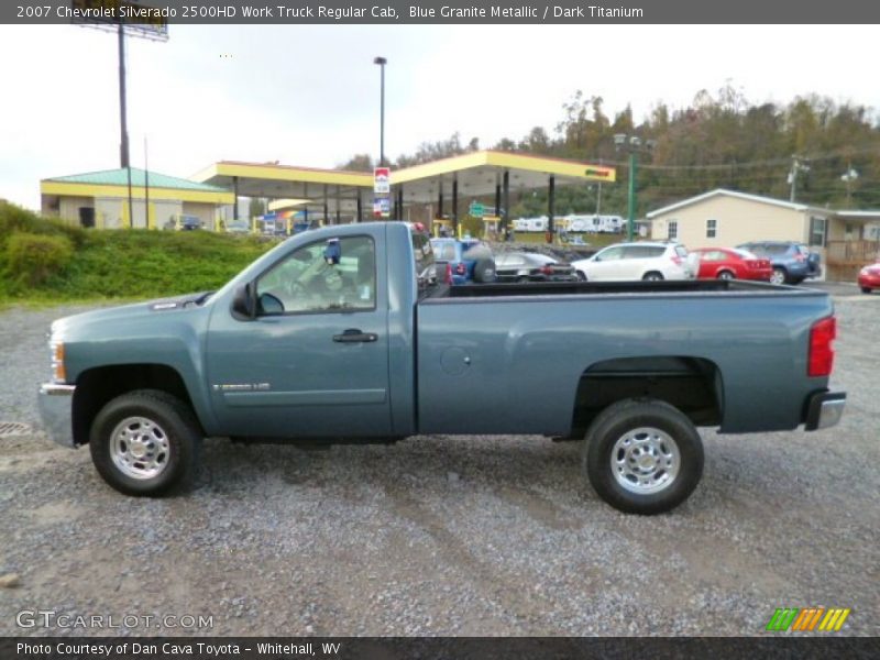 Blue Granite Metallic / Dark Titanium 2007 Chevrolet Silverado 2500HD Work Truck Regular Cab