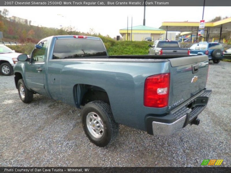 Blue Granite Metallic / Dark Titanium 2007 Chevrolet Silverado 2500HD Work Truck Regular Cab