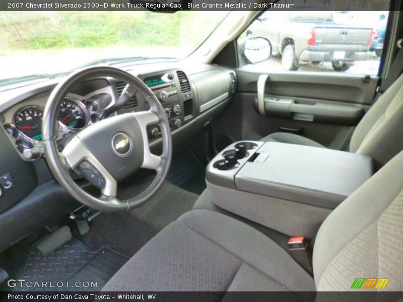 Blue Granite Metallic / Dark Titanium 2007 Chevrolet Silverado 2500HD Work Truck Regular Cab