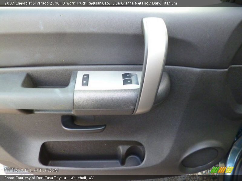 Blue Granite Metallic / Dark Titanium 2007 Chevrolet Silverado 2500HD Work Truck Regular Cab