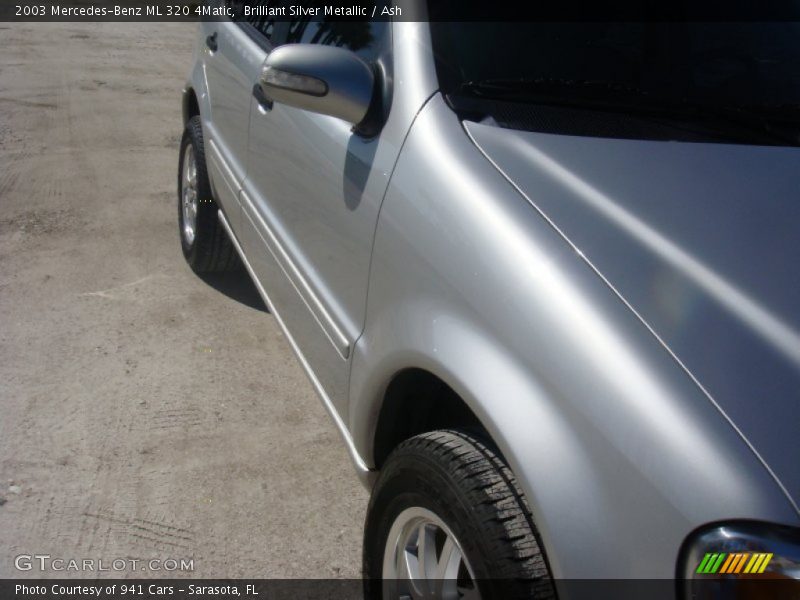 Brilliant Silver Metallic / Ash 2003 Mercedes-Benz ML 320 4Matic