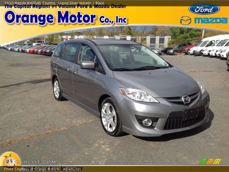 Liquid Silver Metallic / Black 2010 Mazda MAZDA5 Touring