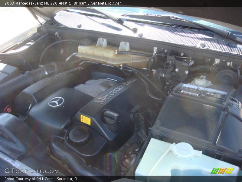 Brilliant Silver Metallic / Ash 2003 Mercedes-Benz ML 320 4Matic