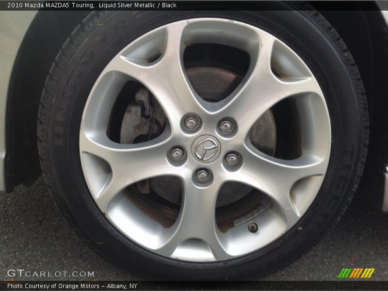 Liquid Silver Metallic / Black 2010 Mazda MAZDA5 Touring