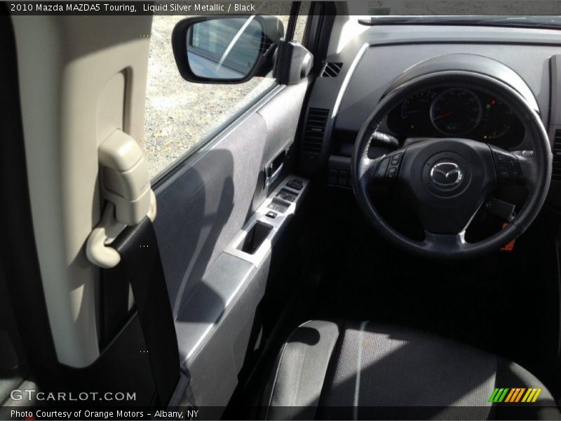 Liquid Silver Metallic / Black 2010 Mazda MAZDA5 Touring