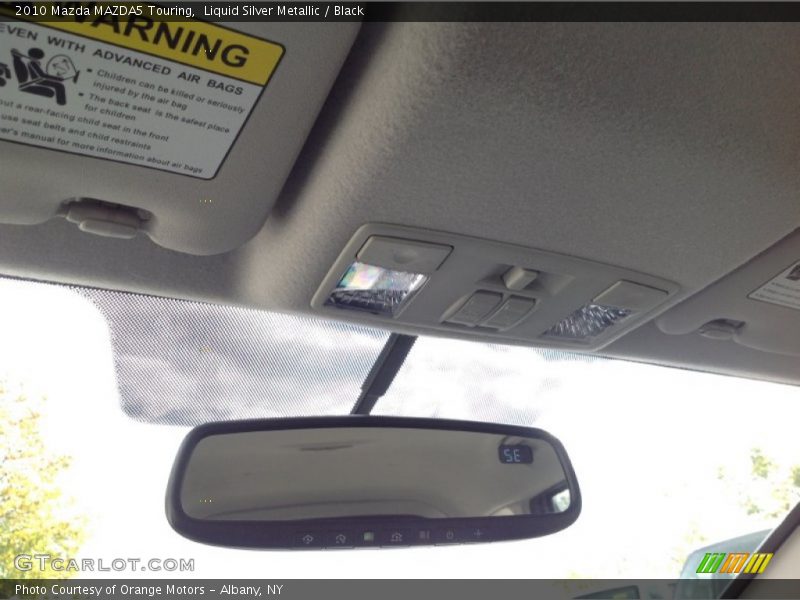 Liquid Silver Metallic / Black 2010 Mazda MAZDA5 Touring