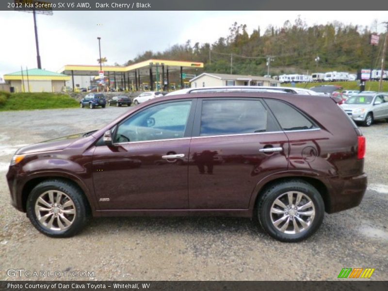 Dark Cherry / Black 2012 Kia Sorento SX V6 AWD