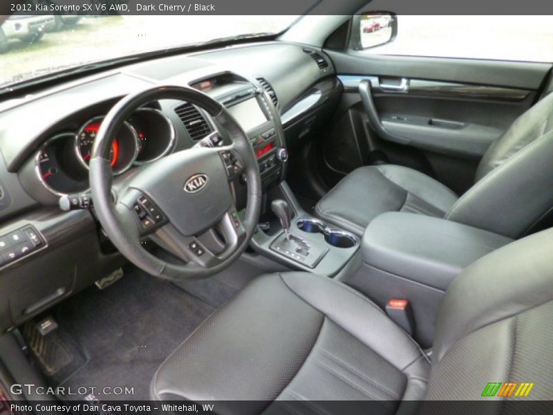 Black Interior - 2012 Sorento SX V6 AWD 