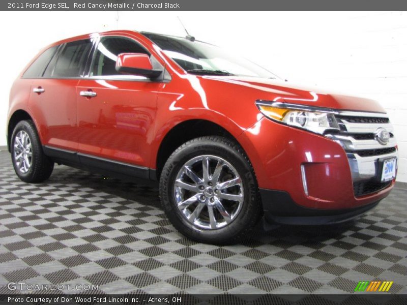 Red Candy Metallic / Charcoal Black 2011 Ford Edge SEL
