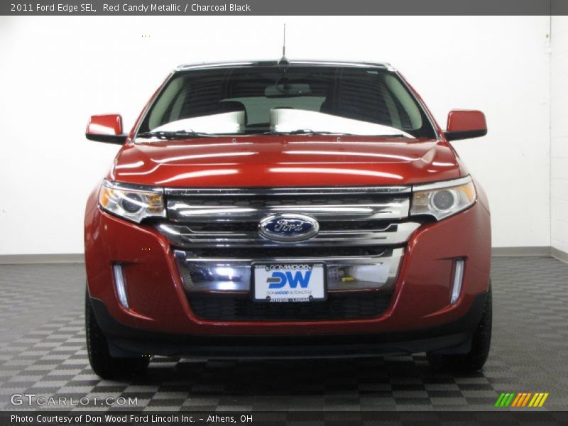 Red Candy Metallic / Charcoal Black 2011 Ford Edge SEL