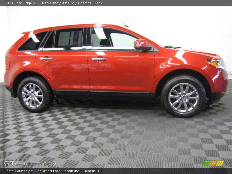 Red Candy Metallic / Charcoal Black 2011 Ford Edge SEL