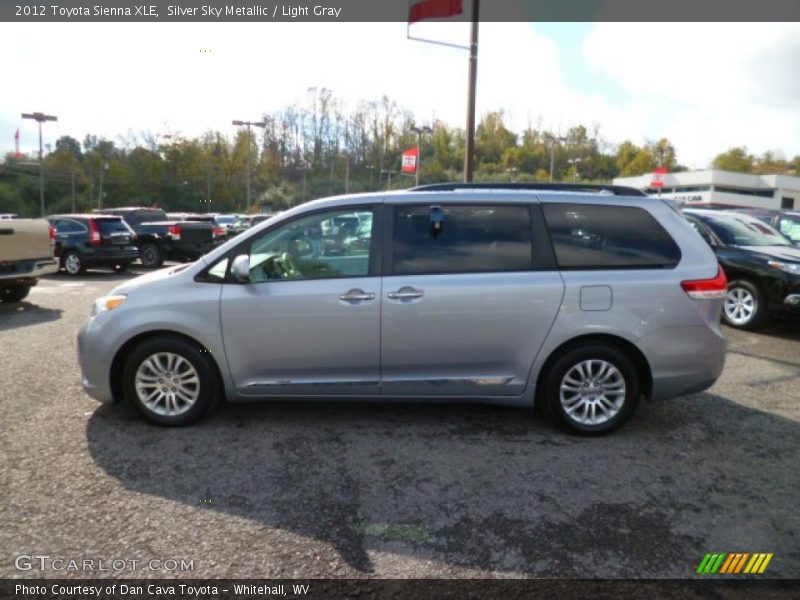 Silver Sky Metallic / Light Gray 2012 Toyota Sienna XLE