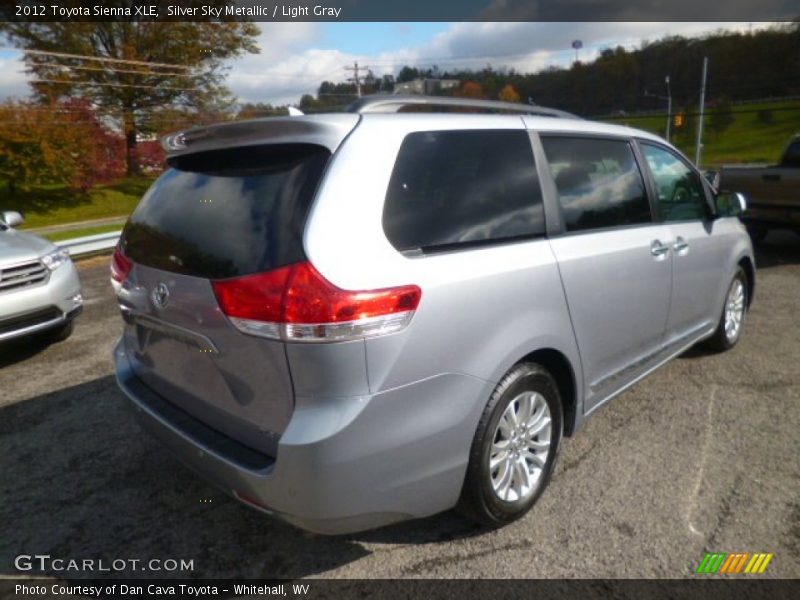 Silver Sky Metallic / Light Gray 2012 Toyota Sienna XLE