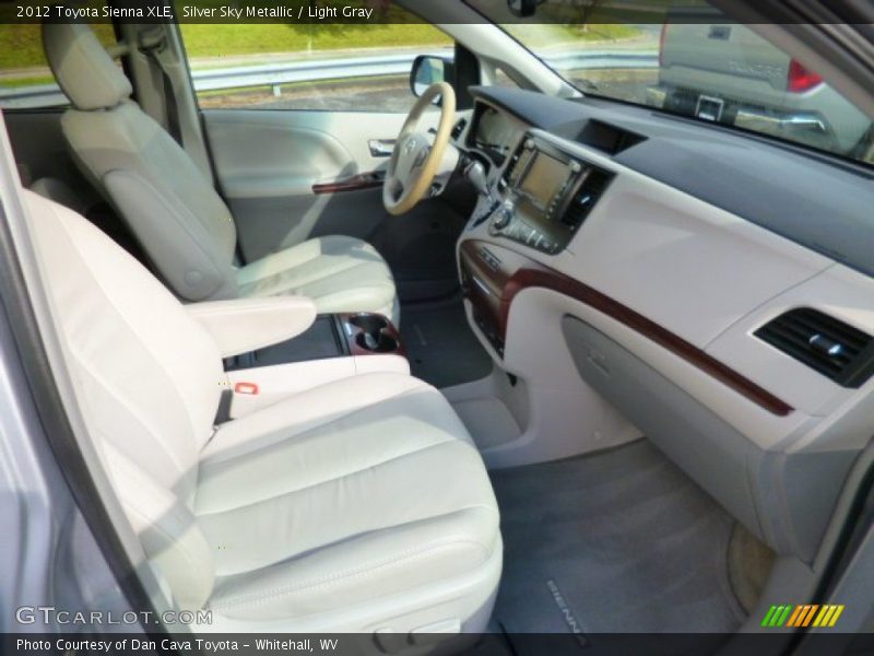 Silver Sky Metallic / Light Gray 2012 Toyota Sienna XLE
