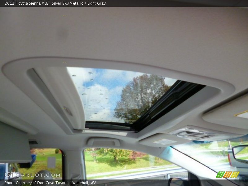 Silver Sky Metallic / Light Gray 2012 Toyota Sienna XLE