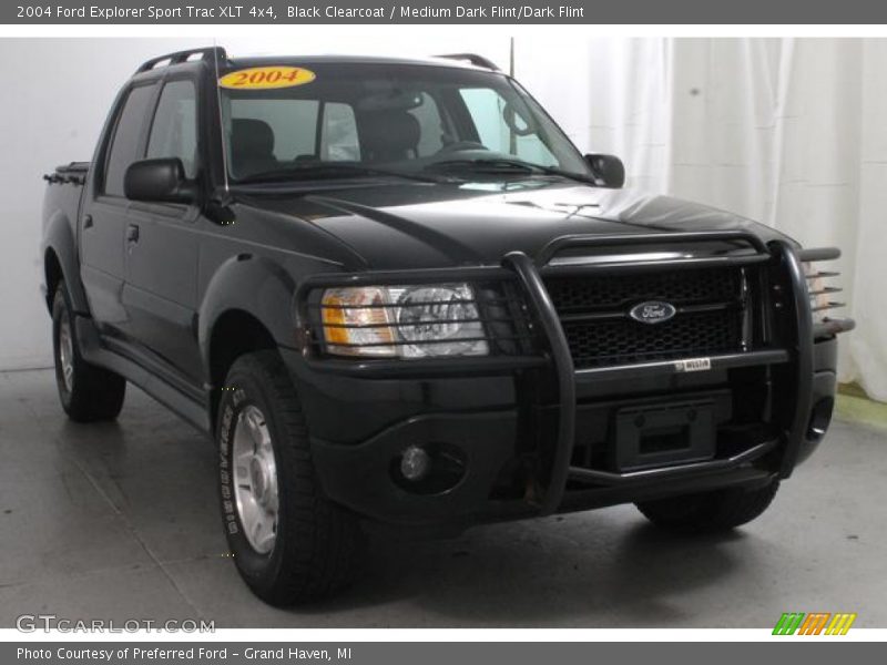 Black Clearcoat / Medium Dark Flint/Dark Flint 2004 Ford Explorer Sport Trac XLT 4x4