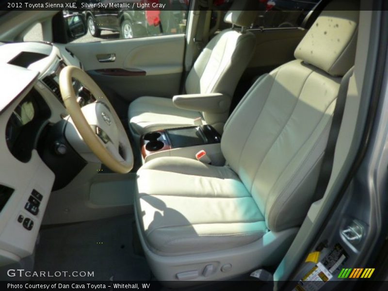 Silver Sky Metallic / Light Gray 2012 Toyota Sienna XLE