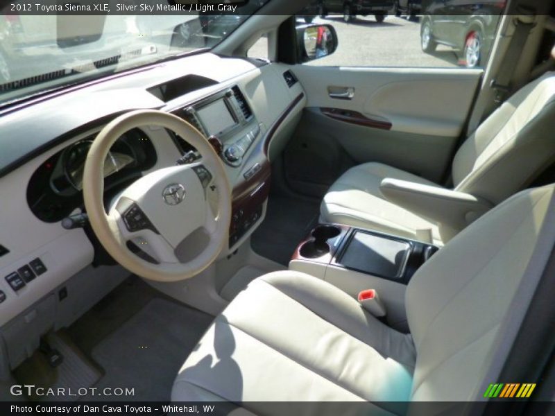 Silver Sky Metallic / Light Gray 2012 Toyota Sienna XLE