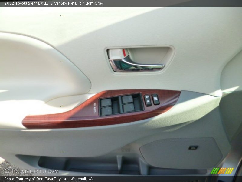 Silver Sky Metallic / Light Gray 2012 Toyota Sienna XLE