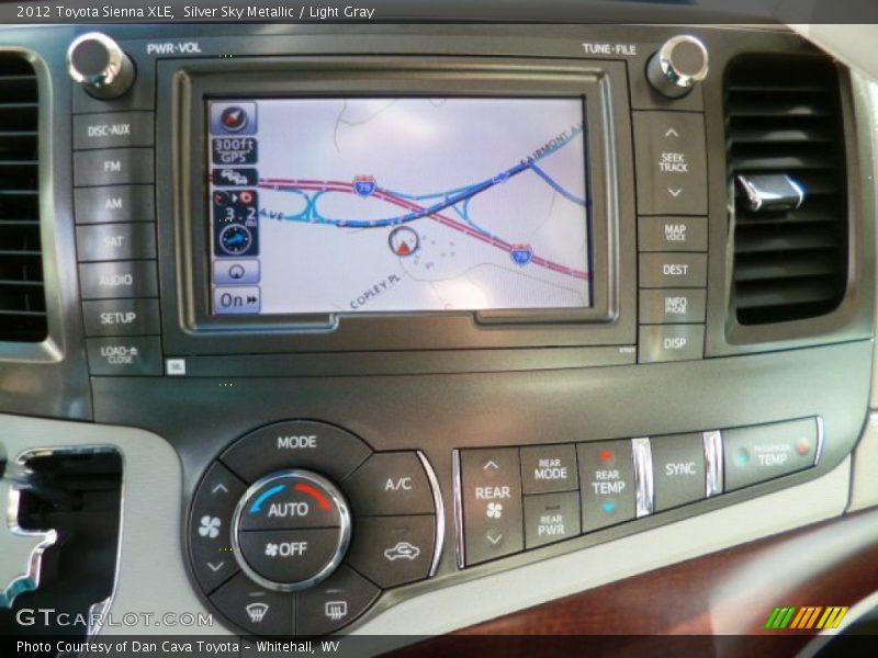 Silver Sky Metallic / Light Gray 2012 Toyota Sienna XLE