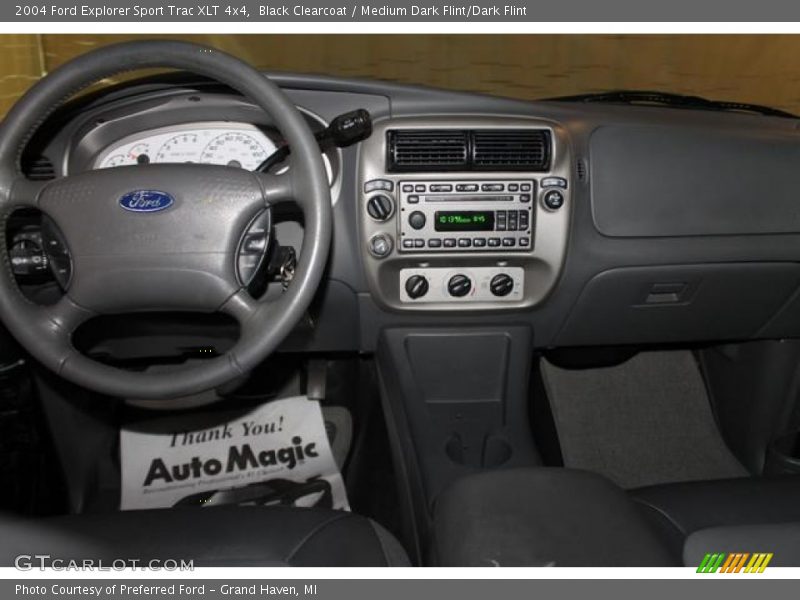 Black Clearcoat / Medium Dark Flint/Dark Flint 2004 Ford Explorer Sport Trac XLT 4x4