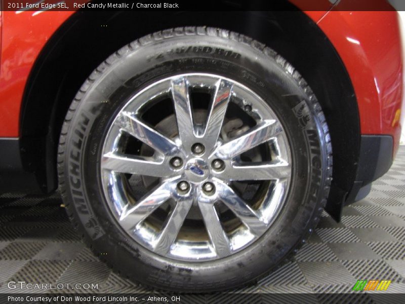 Red Candy Metallic / Charcoal Black 2011 Ford Edge SEL