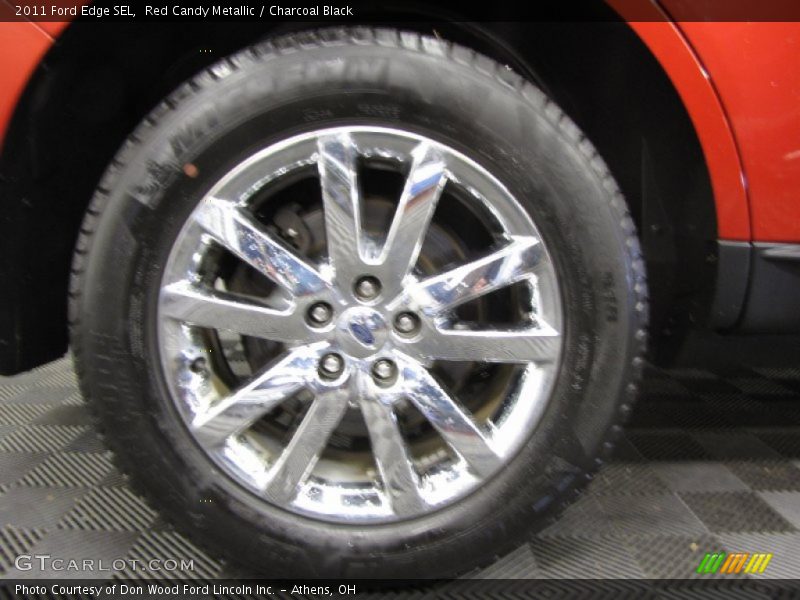 Red Candy Metallic / Charcoal Black 2011 Ford Edge SEL