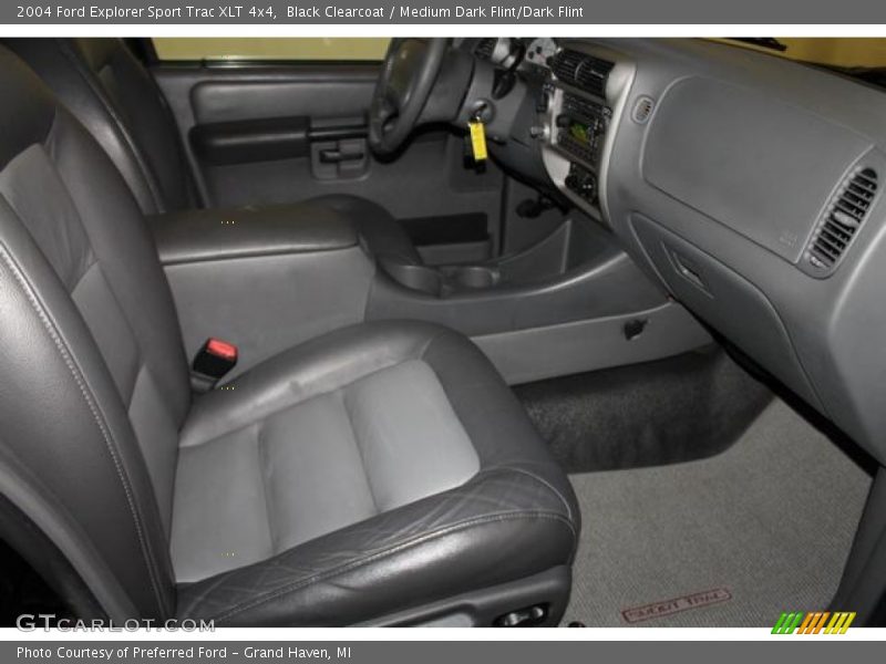 Black Clearcoat / Medium Dark Flint/Dark Flint 2004 Ford Explorer Sport Trac XLT 4x4