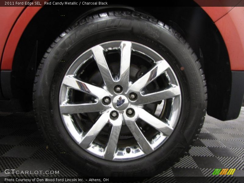 Red Candy Metallic / Charcoal Black 2011 Ford Edge SEL