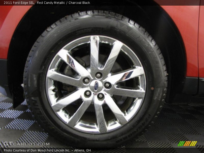 Red Candy Metallic / Charcoal Black 2011 Ford Edge SEL