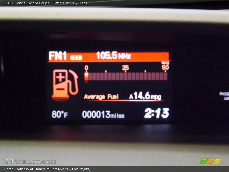 Taffeta White / Black 2013 Honda Civic Si Coupe