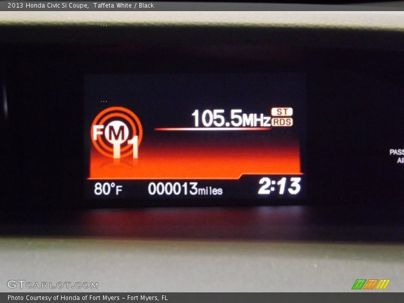 Taffeta White / Black 2013 Honda Civic Si Coupe