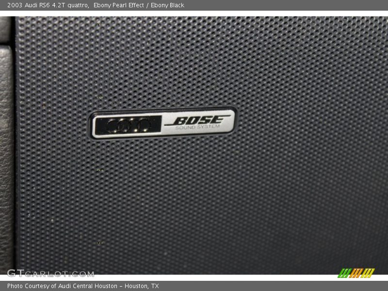Audio System of 2003 RS6 4.2T quattro