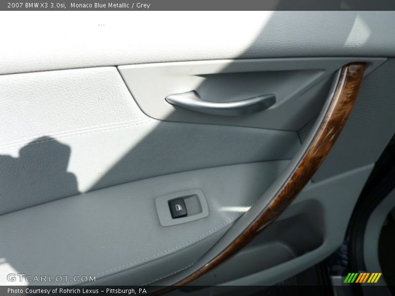 Monaco Blue Metallic / Grey 2007 BMW X3 3.0si