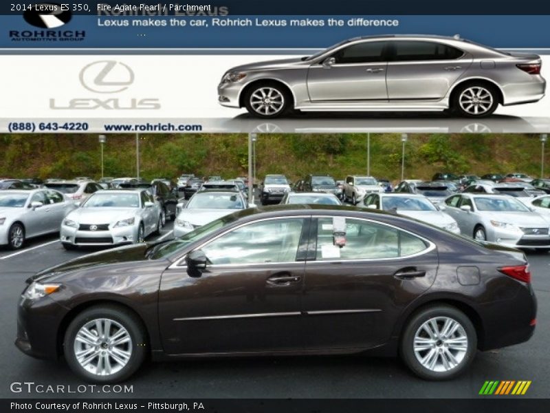 Fire Agate Pearl / Parchment 2014 Lexus ES 350