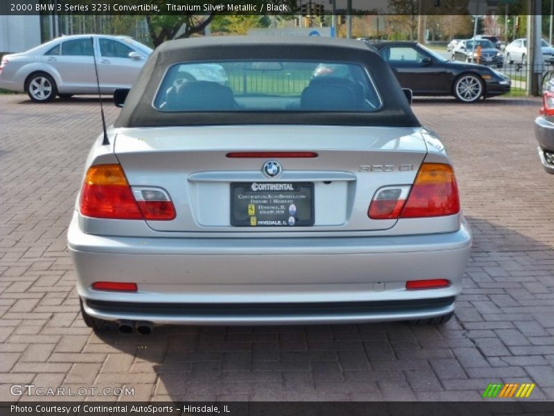 Titanium Silver Metallic / Black 2000 BMW 3 Series 323i Convertible