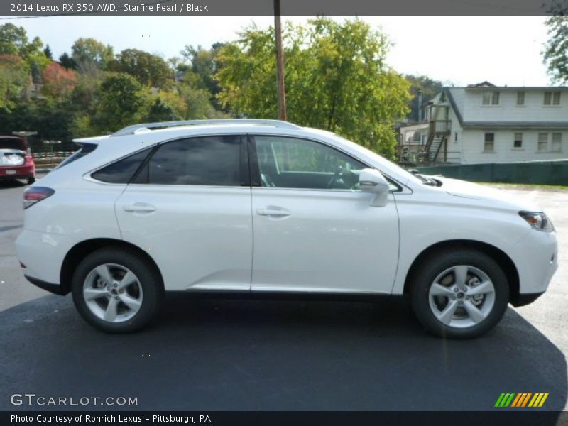 Starfire Pearl / Black 2014 Lexus RX 350 AWD