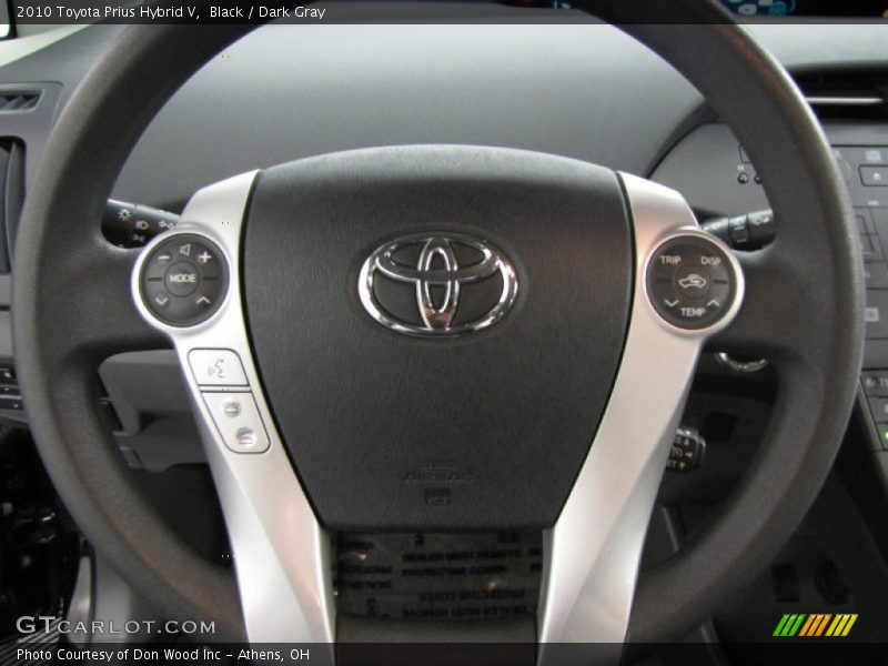Black / Dark Gray 2010 Toyota Prius Hybrid V