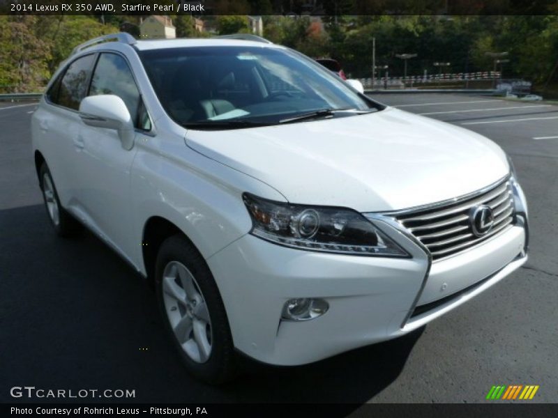 Starfire Pearl / Black 2014 Lexus RX 350 AWD