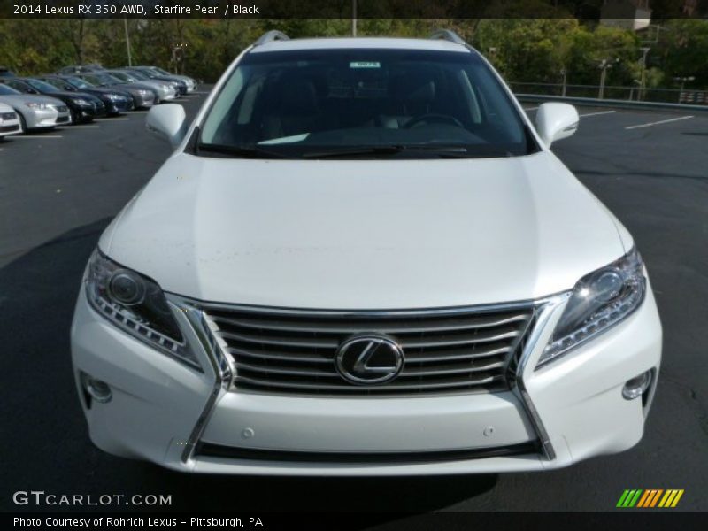 Starfire Pearl / Black 2014 Lexus RX 350 AWD