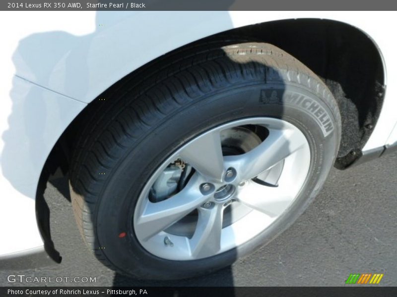 Starfire Pearl / Black 2014 Lexus RX 350 AWD
