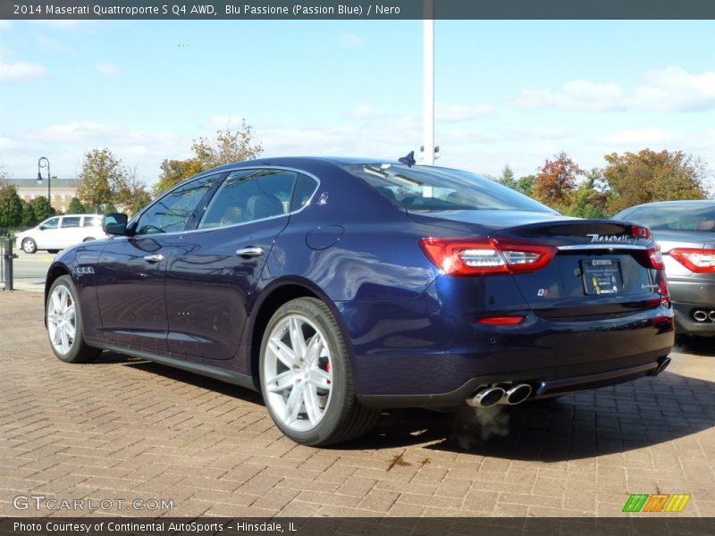 Blu Passione (Passion Blue) / Nero 2014 Maserati Quattroporte S Q4 AWD