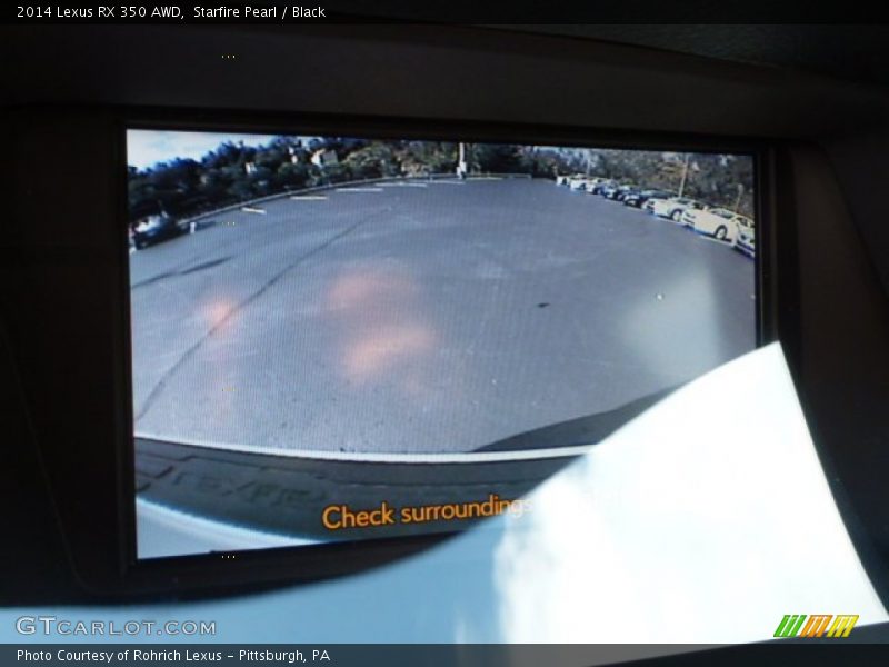 Starfire Pearl / Black 2014 Lexus RX 350 AWD