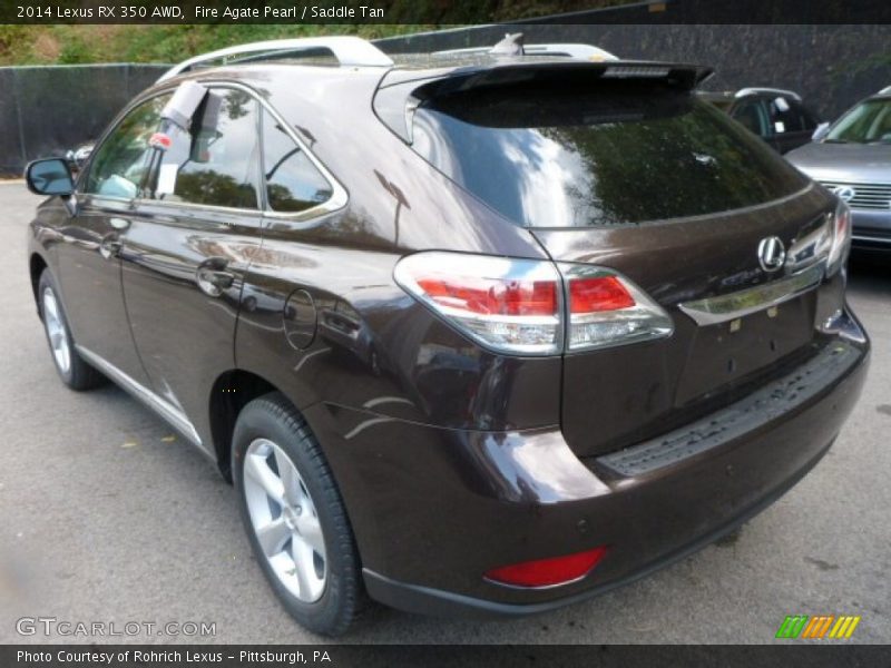 Fire Agate Pearl / Saddle Tan 2014 Lexus RX 350 AWD