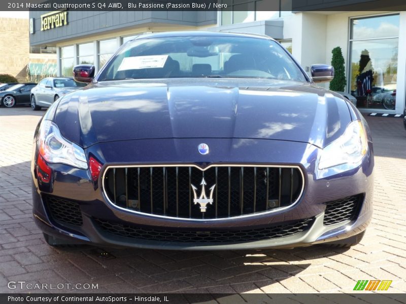 Blu Passione (Passion Blue) / Nero 2014 Maserati Quattroporte S Q4 AWD